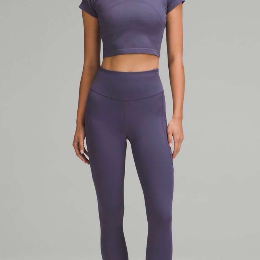 Lululemon Fast and Free High-Rise Tight 25", 5 Pocket, Nightfall, Size 6 NEW